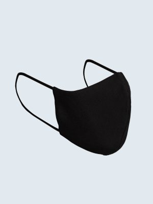 3-lagige Mundmaske, ökologisch, wiederverwendbar, mit Nasenbügel