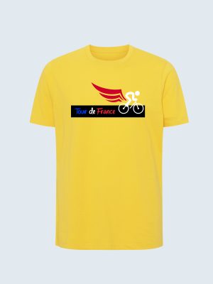 T-shirt, Tour de France, Fahrer mit Geschwindigkeit