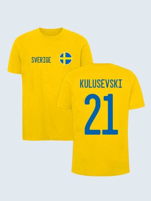Sverige, T-shirt, Landslagströja, Dejan Kulusevski, 21