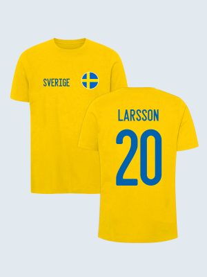 Sverige, T-shirt, Landslagströja, Hugo Larsson, 20