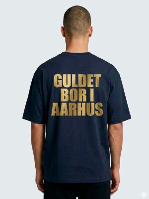 T-shirt, KSDH, AGF, Guldet bor i Aarhus, Box Fit, Unisex