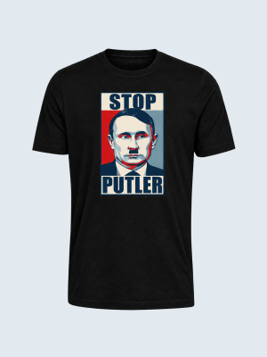 T-shirt, Stop Putler, Anti-Poetin, Steun Oekraïne