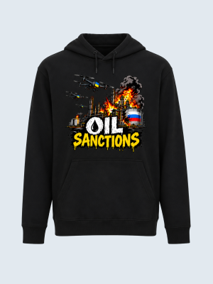 Hoodie, Oil Sanctions, ukrainska drönare, Stöd Ukraina